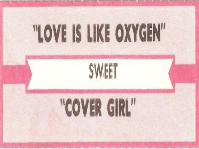 Sweet – Love Is Like Oxygen
